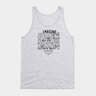 IMAGINE - Radically Nonchalant (black on light colors) Tank Top